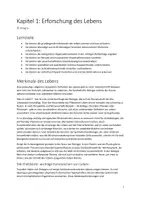 Vorschau - Arbeitsblätter - Biologie: Erforschung des Lebens - Skript - Deckblatt
