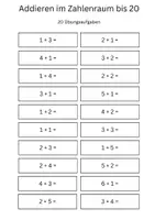 Vorschau - Arbeitsblätter - Addition im Zahlenraum bis 20 – 20 Mathe-Arbeitsblätter für die 1. Klasse - Seite 2