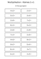 Vorschau - Arbeitsblätter - Kleines 1×1 – 10 Übungsblätter für die 2. Klasse - Seite 2