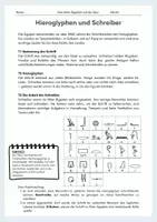 Vorschau - Arbeitsblätter - Hieroglyphen und Schreiber – Schreiben im Alten Ägypten einfach erklärt - Seite 1