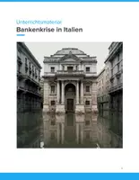 Vorschau - Unterrichtsreihen - Unterrichtsmaterial Bankenkrise Italien – Wirtschaft & Politik Sek II - Deckblatt