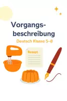 Vorschau - Arbeitsblätter - Eine Vorgangsbeschreibung verfassen (Deutsch 5-8) - Deckblatt