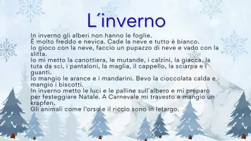 anteprima - Esercizi - L´inverno - Pagina di copertina