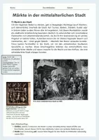 Vorschau - Arbeitsblätter - Märkte in der mittelalterlichen Stadt - Seite 1