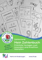 Vorschau - Mal- und Bastelvorlagen - Mein Zahlenland Zahlenbuch - fröhliche Ausmalbilder für 0 bis 10 - Deckblatt