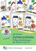 Vorschau - Poster - Pfiffige Zahlenland Zahlenplakate / Zahlenposter 0 bis 10 - Seite 1