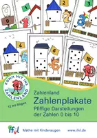 Vorschau - Poster - Pfiffige Zahlenland Zahlenplakate / Zahlenposter 0 bis 10 - Deckblatt