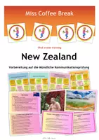 Vorschau - Bildkarten - New Zealand - Mündliche Prüfung Englisch / ORAL EXAMS TRAINING - Deckblatt