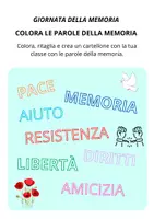 anteprima - Esercizi - Le parole della memoria - Pagina di copertina