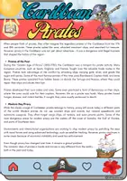 Vorschau - Arbeitsblätter - Caribbean Pirates Reading - Grade 9 - Deckblatt