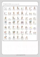 Vorschau - selbst erstellte Cliparts/Grafiken - Clipart-Paket Rechtschreibung: Lautgetreue Verben - Seite 2