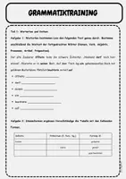Vorschau - Arbeitsblätter - Fit für die Schulaufgabe: Satzglieder, Satzgefüge und Satzreihe, Konjunktionen, Wortarten, Satz- und Redezeichen, Tempus Klasse 5 - Seite 2