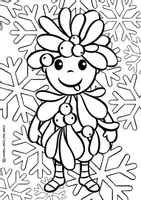 Vorschau - Spiele - Ausmalbilder Mosaikbilder "Winter-Wichtel" - Seite 3