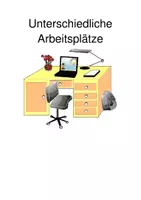 Vorschau - Stundenentwürfe - Unterschiedliche Arbeitsplätze - Seite 1
