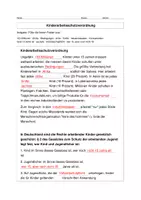 Vorschau - Stationenlernen - Kinderarbeit und Jugendschutz - Deckblatt