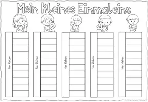 Vorschau - Arbeitsblätter - Klappaufgaben - Einmaleins - Seite 3