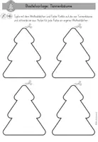 Vorschau - Mal- und Bastelvorlagen - Weihnachtskarte basteln mit Dot Painting Bastelvorlagen - Grundschule - Seite 3