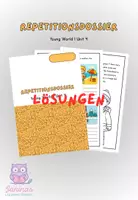 Vorschau - Arbeitsblätter - Repetitionsdossier Young World 1 Unit 4 "Through the year" - Klett - Deckblatt