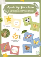 Vorschau - Bildkarten - Silben nachlegen – Sprachförderung mit Literacy-Karten für Kita, Vorschule & DaZ - Deckblatt