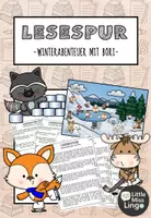 Vorschau - Arbeitsblätter - Lesespur Winter Klasse 3 / Klasse 4 - Winterabenteuer mit Bori - Deckblatt