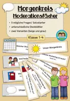 Vorschau - Bildkarten - Moderationsfächer - Morgenkreis (Klasse 1-4) #schulstartbyextraklasse - Deckblatt