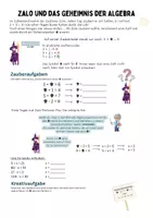 Vorschau - Arbeitsblätter - Zalo und das Geheimnis der Algebra - Deckblatt
