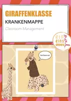 Vorschau - Anderer Materialtyp - Giraffenklasse – Krankenmappe - Deckblatt