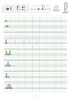 Aperçu - Feuilles d'exercices - Cahier d'écriture cursive - Page 1