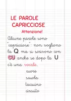 anteprima - Esercizi - PAROLE CAPRICCIOSE e QU - Pagina 1