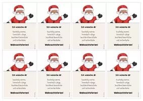 Vorschau - Mal- und Bastelvorlagen - Feriengruß: Weihnachten (Grußkärtchen) - Seite 3