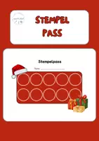 Vorschau - Arbeitsblätter - Weihnachtlicher Stempelpass für Projekttage & Belohnungssystem - Deckblatt