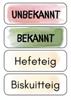 Vorschau - Präsentationen/Tafelbilder - Teig ES Schilder - Deckblatt