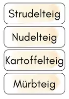 Vorschau - Präsentationen/Tafelbilder - Teig ES Schilder - Seite 1
