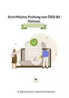 Vorschau - Lehrpläne/Lehrermaterial - ÖSD B2 schriftliche Prüfung - Deckblatt