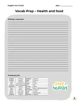 Vorschau - Arbeitsblätter - ZP10 Vocab Prep - Health and food - Seite 2