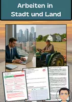 Vorschau - Arbeitsblätter - Arbeiten in Stadt und Land - Deckblatt