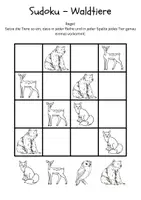 Vorschau - Arbeitsblätter - Sudoku Tiere – 10 leichte Rätsel + Lösungen (Klasse 1) - Seite 2