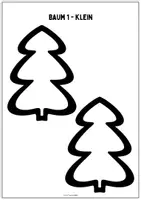 Vorschau - Mal- und Bastelvorlagen - 🌲 Scherenschnitt-Tannenbäume als Fensterbild – Bastelvorlagen in 7 Designs & 2 Größen - Seite 2