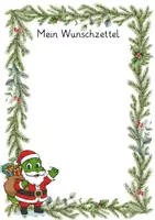 Vorschau - Arbeitsblätter - Mein Wunschzettel - Deckblatt