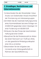 Vorschau - Arbeitsblätter - 100 BWL Abituraufgaben WG: KLR, Finanzierung, Investition, Marketing - Seite 1