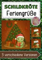 Vorschau - Anderer Materialtyp - Schildkrötenklasse Feriengrüße Weihnachten - Deckblatt