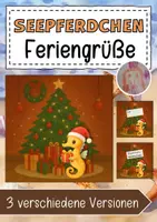 Vorschau - Anderer Materialtyp - Seepferdchenklasse Feriengrüße Weihnachten - Deckblatt