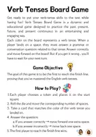 anteprima - Compiti in classe/Test - Gioco da tavolo - Verb Tenses Board Game - Pagina 1