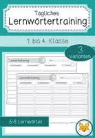 Vorschau - Arbeitsblätter - Tägliches Lernwörtertraining - Arbeitsblatt für die 1. bis 4. Klasse - Deckblatt