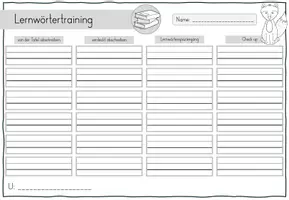 Vorschau - Arbeitsblätter - Tägliches Lernwörtertraining - Arbeitsblatt für die 1. bis 4. Klasse - Seite 2