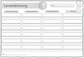 Vorschau - Arbeitsblätter - Tägliches Lernwörtertraining - Arbeitsblatt für die 1. bis 4. Klasse - Seite 3