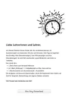 Vorschau - Arbeitsblätter - Die Uhr und ihre drei Kinder - Zeit verstehen lernen - Seite 1
