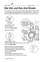 Vorschau - Arbeitsblätter - Die Uhr und ihre drei Kinder - Zeit verstehen lernen - Seite 2