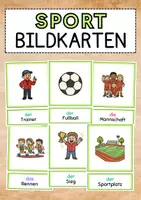 Vorschau - Bildkarten - SPORT (Bild- und Wortkarten DAF/DAZ) - Deckblatt