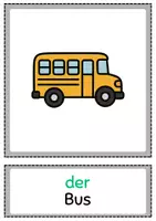 Vorschau - Bildkarten - VERKEHR (Bild- und Wortkarten DAF/DAZ) - Seite 1